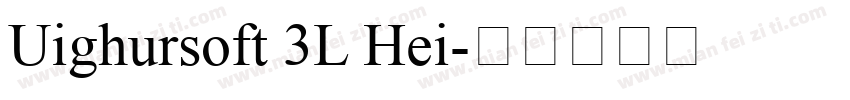 Uighursoft 3L Hei字体转换